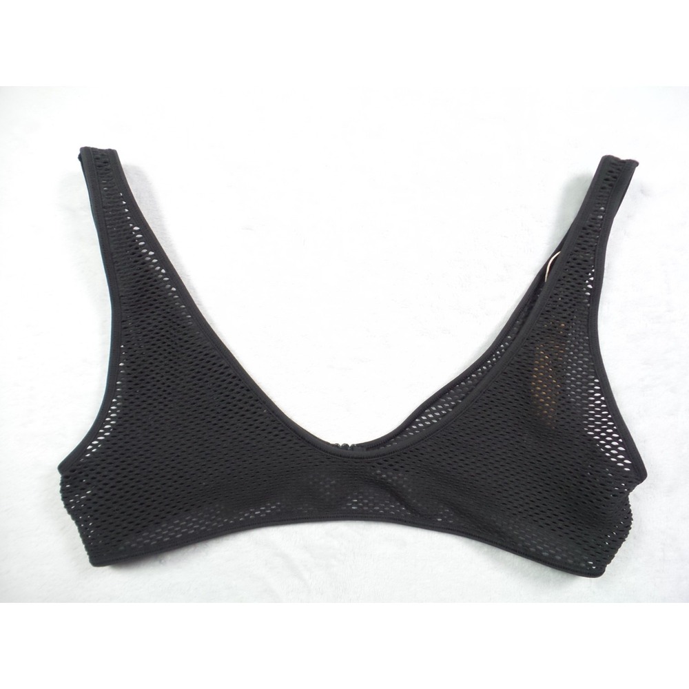 Skims Bralette Womens Size 2X Black Perforated Seamless Skimpy Scoop Stretch NWT